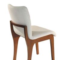 Conjunto Com 2 Cadeiras Para Mesa De Jantar Bella Mobillare Imbuia/linho Coleção - 6