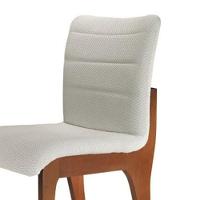 Conjunto Com 2 Cadeiras Para Mesa De Jantar Bella Mobillare Imbuia/linho Coleção - 7
