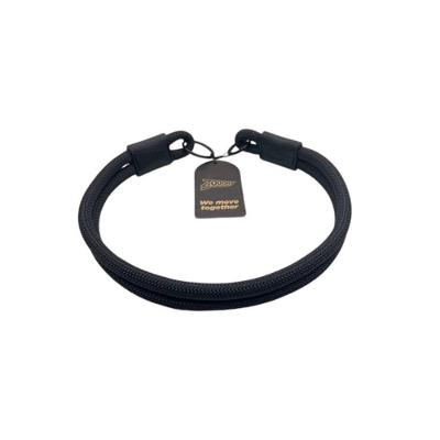 Coleira Resistente De Corda Dupla Preta 65cm - Acqua Wave
