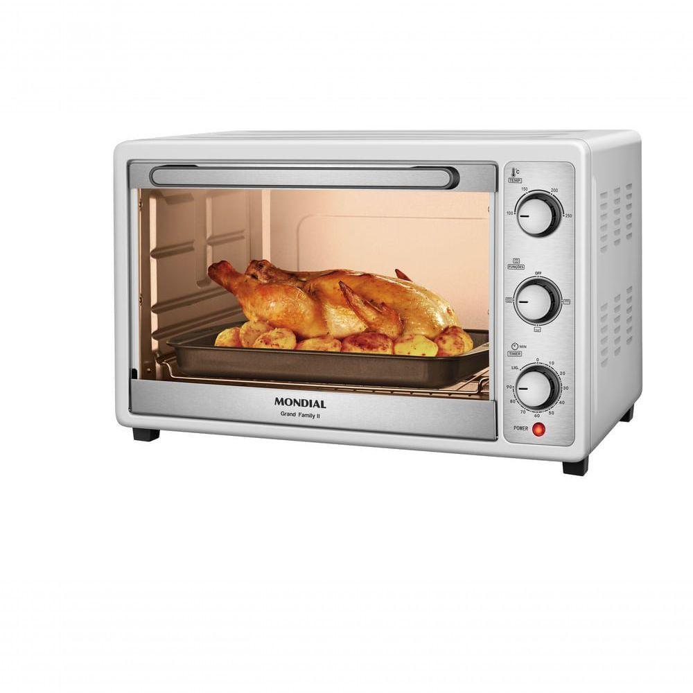 Forno Elétrico 52L Grand Family II Mondial Branco/Inox 1800w FRN-52-W 220V - 1