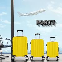Kit Mala De Viagem ABS 3 Peças Adventure Fortt Amarela KMV01-AM - 5