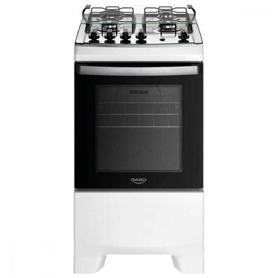Fogão de Piso 4 Bocas a Gás Atlas Supreme Mesa Inox Branco Bivolt