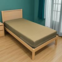 Capa Colchão Solteiro Impermeável Hospitalar Com Zíper - Bege 88x188x20cm - 1