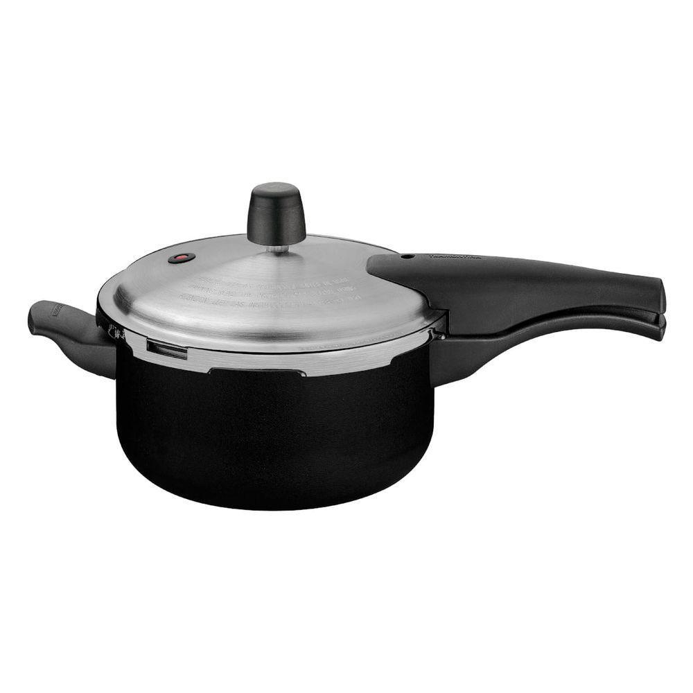 Panela De Pressão Tramontina Vancouver Alumínio Antiaderente Starflon Max Preto 20 Cm 3 L - 1