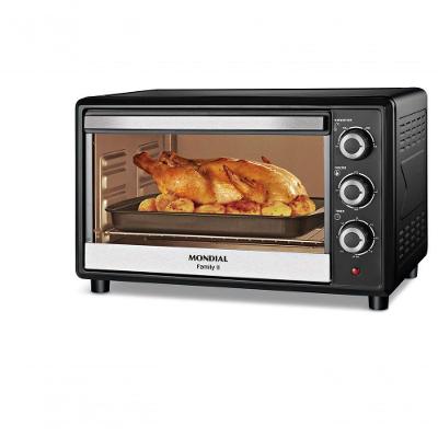 Forno Elétrico Mondial Family II Preto/Inox 1600W 42L FRN-42-B 110V