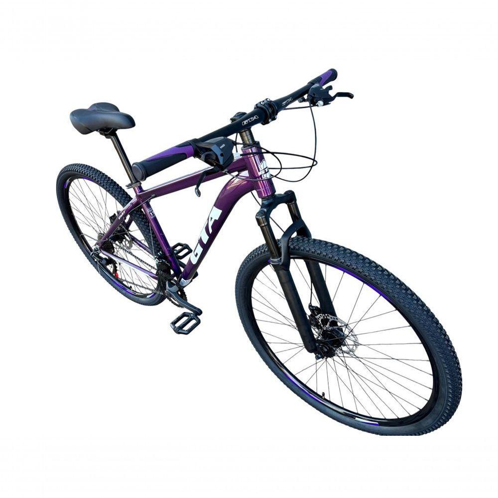 Bicicleta Aro 29 Gta Start Mtb Alumínio 21v Câmbios Shimano Freio A Disco - Roxo Tam.15 - 2