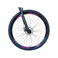 Bicicleta Aro 29 Gta Start Feminina Alumínio 27v K7 Freio A Disco Mecânico Garfo Com Suspensão- Cinza/rosa - 5