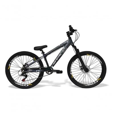 Bicicleta Aro 26 Freeride Gta Rebel Preto 1x7v Câmbio Shimano