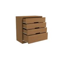 Comoda S824 Com 4 Gavetas Kappesberg Canela - 2