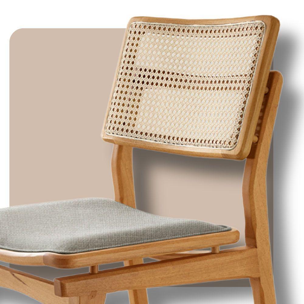 Conjunto Com 2 Banquetas Eva Premium Luna Imbuia Natural - 4