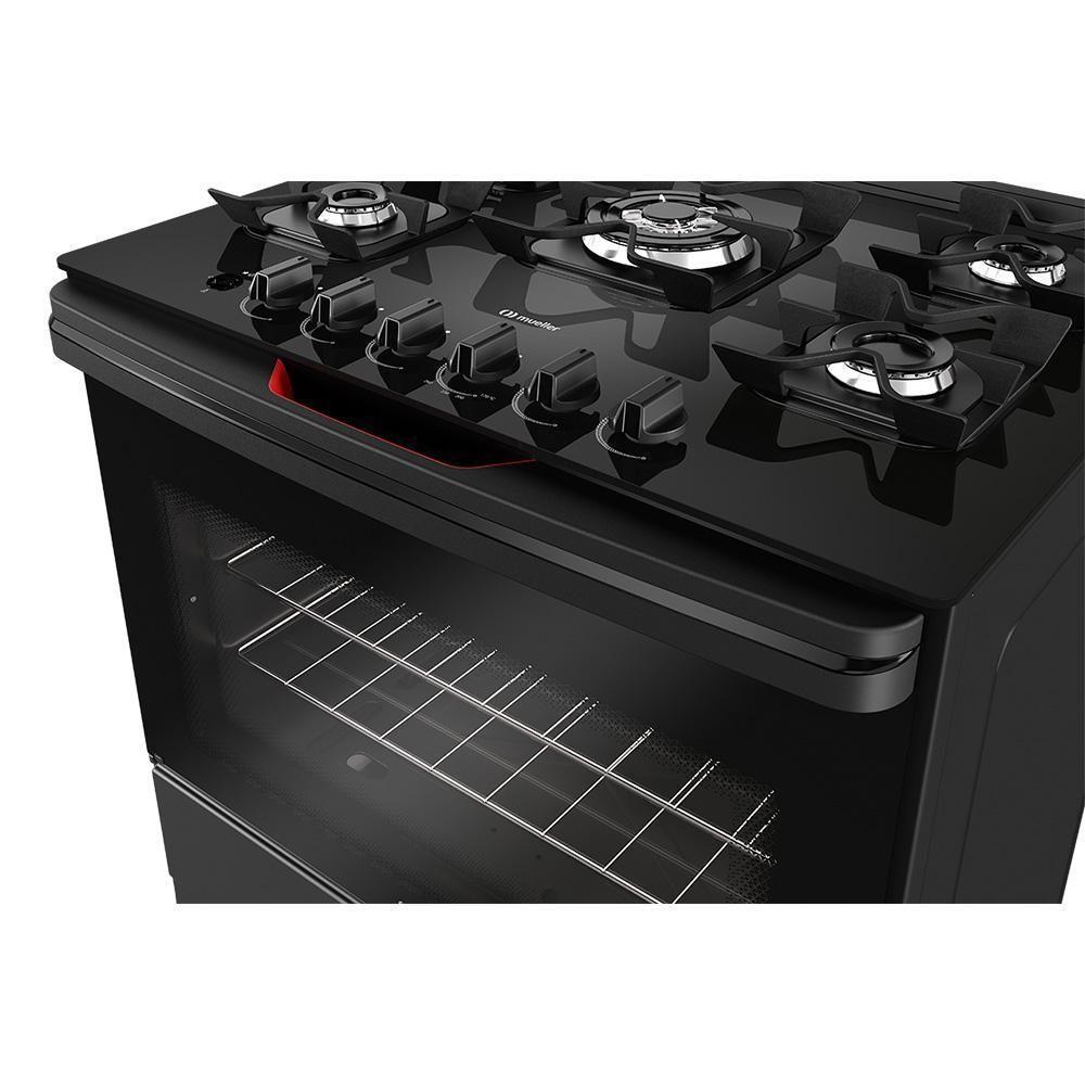 Fogão Mueller 5 Bocas Com Tripla Chama E Acendimento Automático MFV5BF Preto Bivolt - 4