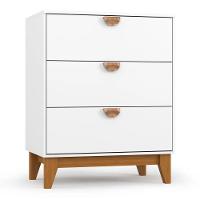 Comoda Batrol Magia 3 Gavetas Branco - 1