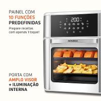 Fritadeira Air Fryer Forno Oven Mondial Branco e Inox 2000W 12L AFON-12L-WI 110V - 6