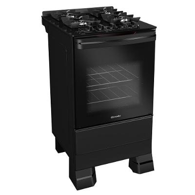 Fogão Mueller 4 Bocas Com Acendimento Automático Preto MFV4BF Bivolt