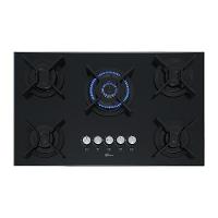 Cooktop 5 Bocas Fischer Infinity Trempe De Ferro Tripla Chama à Gás Mesa De Vidro Preto Bivolt - 6