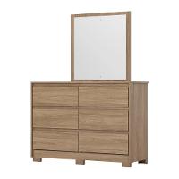 Cômoda 6 Gavetas Layla Com Espelho Casa 812 Jequitibá Brilho - 2