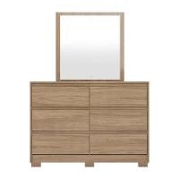 Cômoda 6 Gavetas Layla Com Espelho Casa 812 Jequitibá Brilho - 4