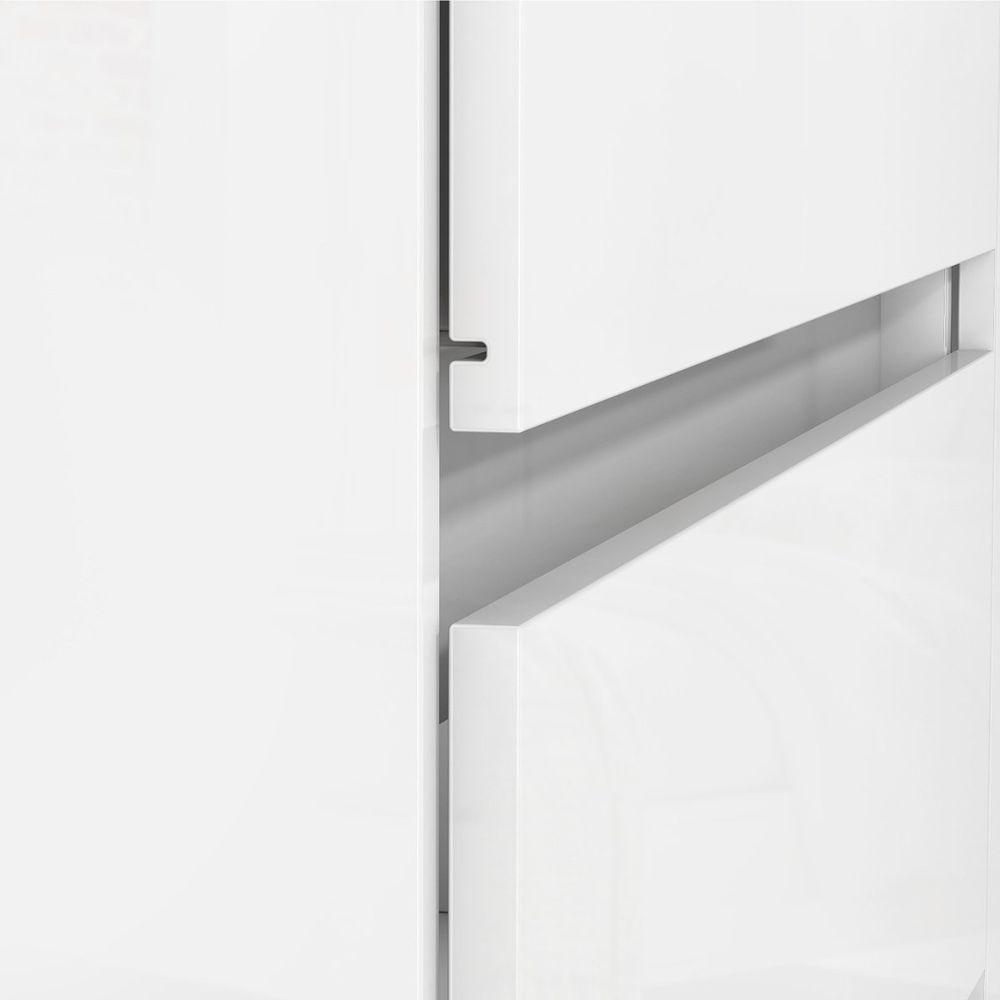 Cômoda Para Quarto Com 4 Gavetas E Armário - Vega Branco - 3