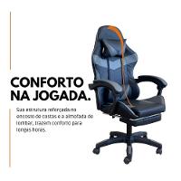 Cadeira Gamer Stillus Ergonômica Com Apoio Para Os Pés - Cinza - 2