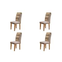 Conjunto Com 4 Cadeiras Para Sala De Jantar Carol Rufato Imbuia/turim 07 - 2