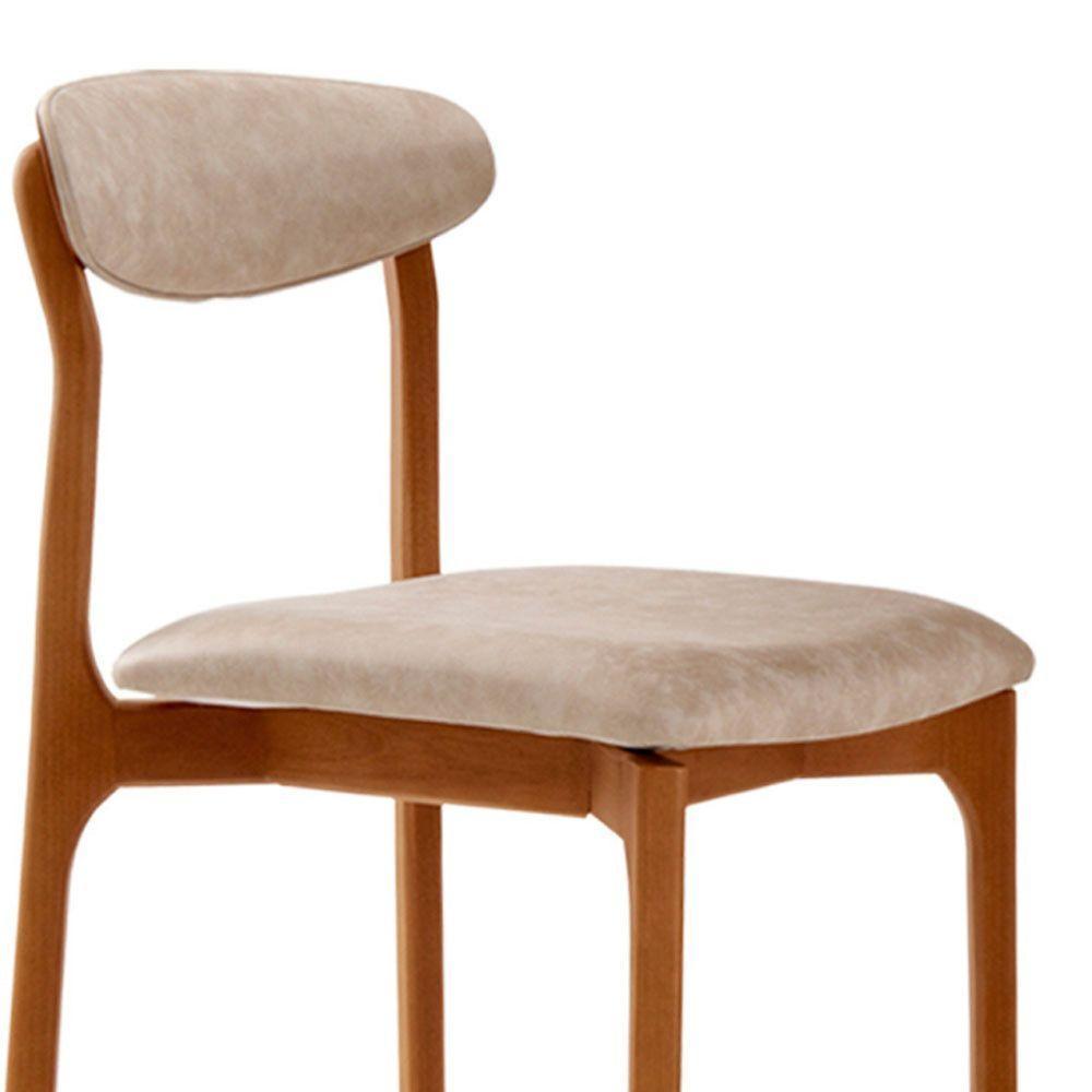 Conjunto Com 2 Cadeiras Noronha Moderna Mobília Milano Cinamomo Imbuia - 7