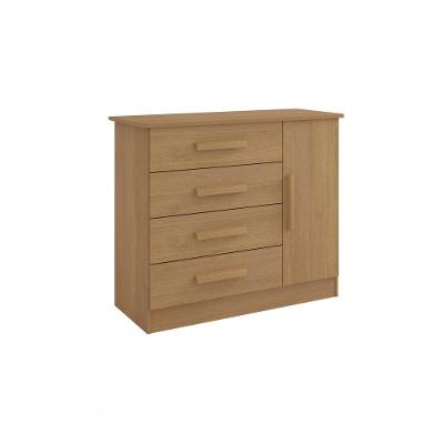 Cômoda Firenze 4 Gavetas 1 Porta C/sapateira - D Doro Cinamomo