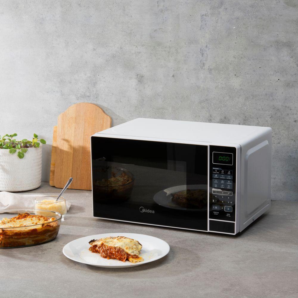 Micro-ondas Midea MRAS22 700W 20 Litros Branco Com Porta Preta 220V - 6