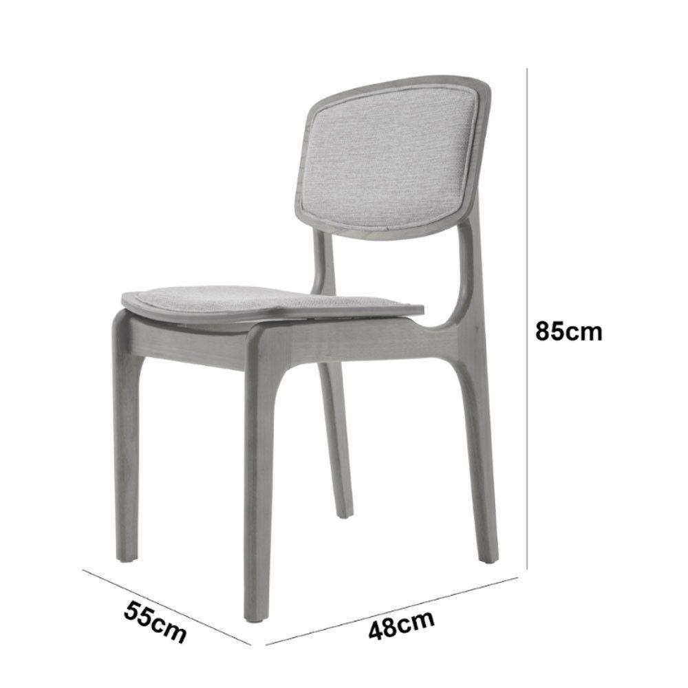 Conjunto Com 2 Cadeiras Malta Moderna Mobília Bouclê 01 Cinamomo Imbuia - 3
