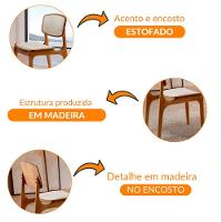 Conjunto Com 2 Cadeiras Malta Moderna Mobília Bouclê 01 Cinamomo Imbuia - 5