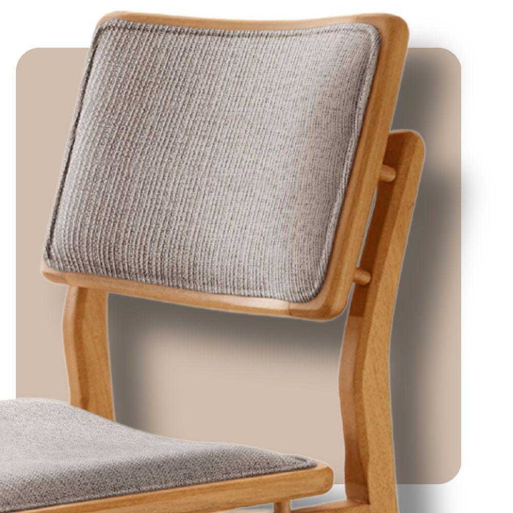 Conjunto Com 2 Banquetas Eva Moderna Brisa Imbuia Natural. - 4