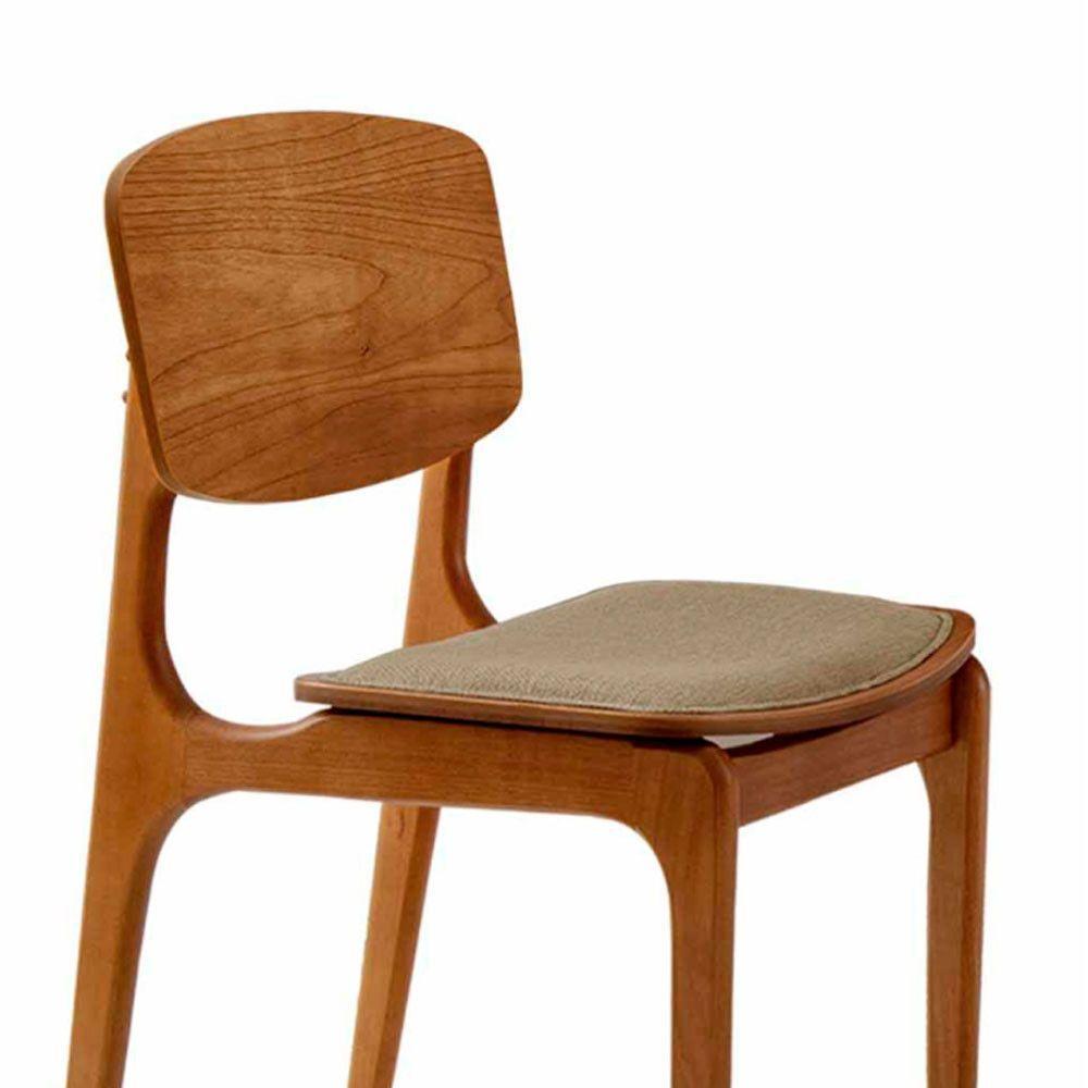 Conjunto Com 2 Cadeiras Malta Gold Moderna Mobília Linho Off White Cinamomo Imbuia - 7