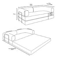 Sofá Na Caixa Modular 2 Lugares Linho Bege Para Sala Bege - 10