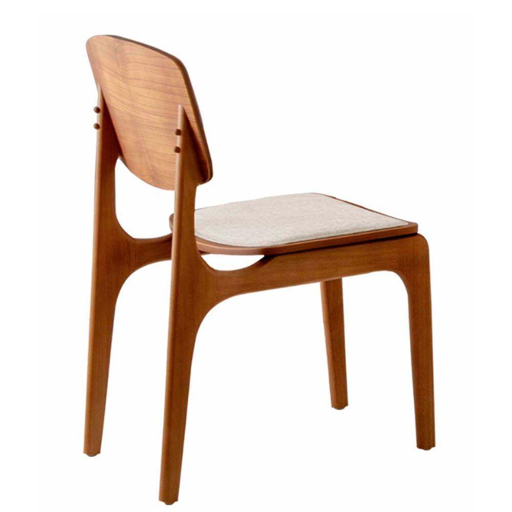 Conjunto Com 2 Cadeiras Malta Gold Moderna Mobília Bouclê 01 Cinamomo Imbuia - 8