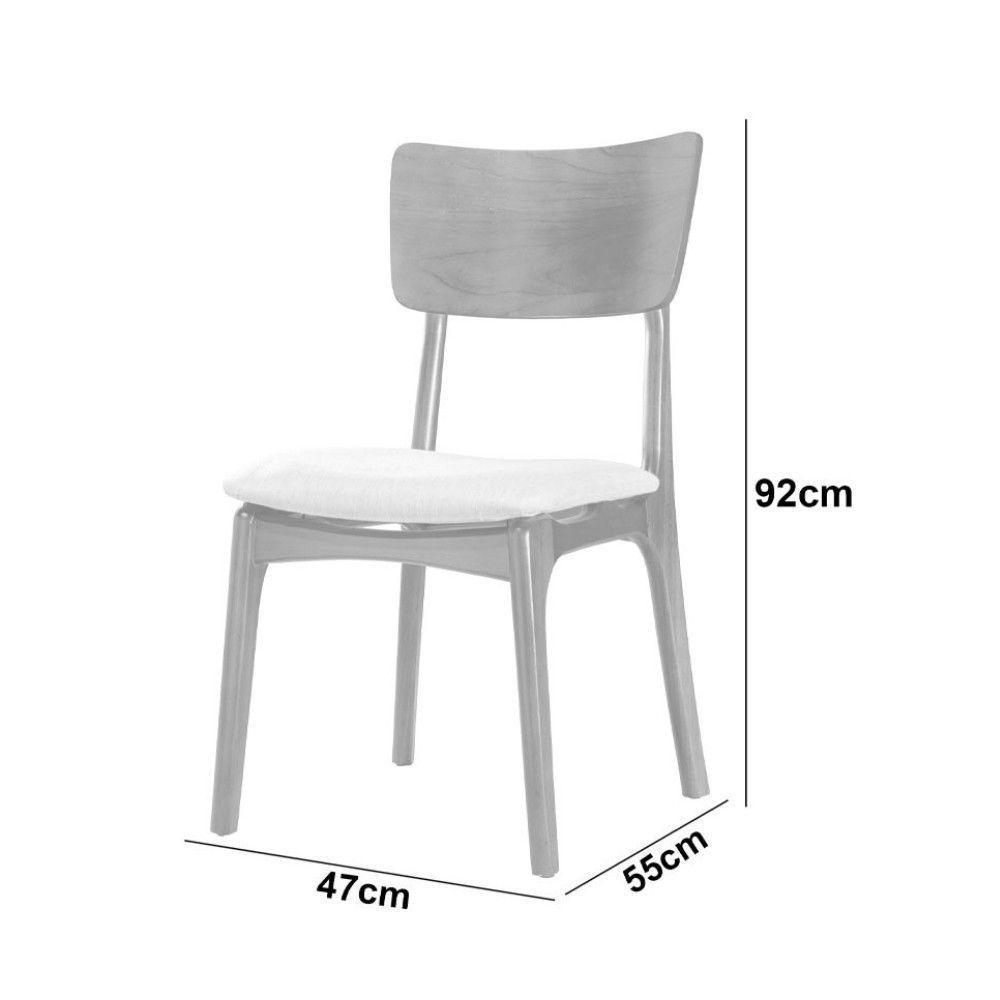 Conjunto 2 Cadeiras De Madeira Viena Gold Star Caramelo Imbuia - 3