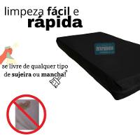 Capa Colchão Solteiro Impermeável Hospitalar Com Zíper - Preta 88x188x14cm - 3