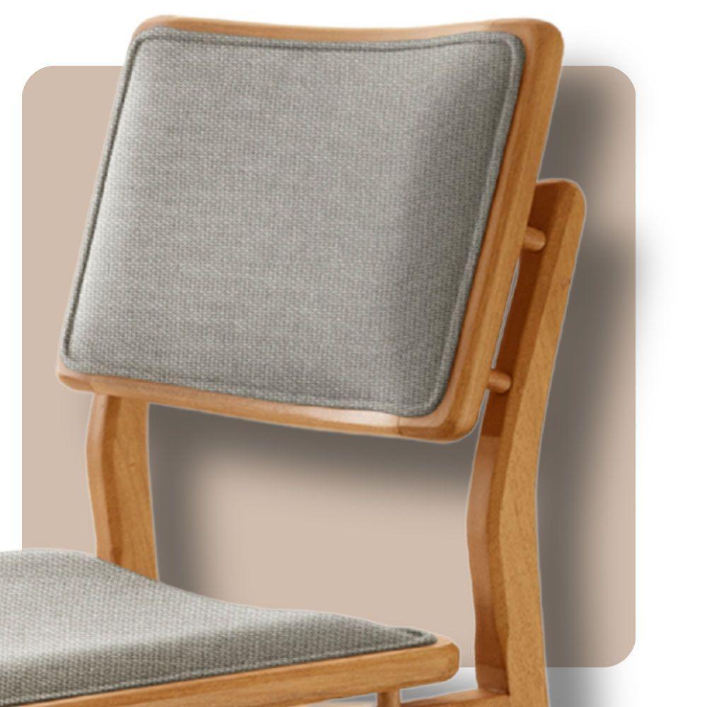 Conjunto Com 2 Banquetas Eva Moderna Luna Imbuia Natural - 4