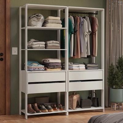 Guarda-roupa Closet Modulado 4 Gavetas 140 Cm Valencia Madesa Branco