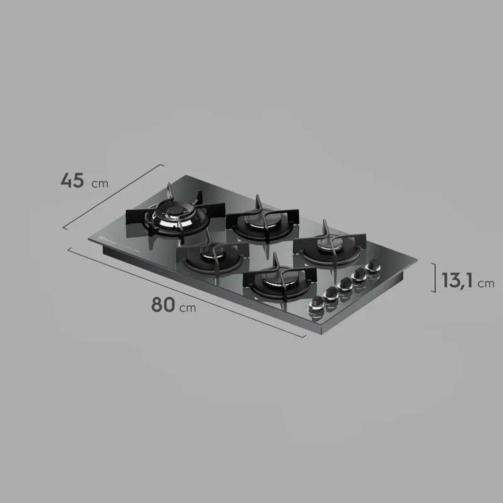 Cooktop 5 Bocas A Gás Electrolux Espelhado KE5HP Bivolt - 2