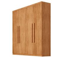 Guarda Roupa Casal Fenix 4 Portas 3 Gavetas Rufato Naturalle - 2