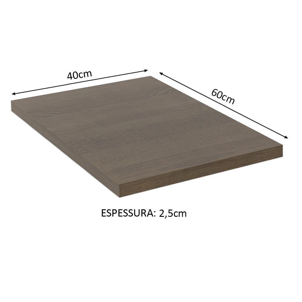 Tampo para Balcão Lux de 40 X 60 Cm Madesa Rustic - 2