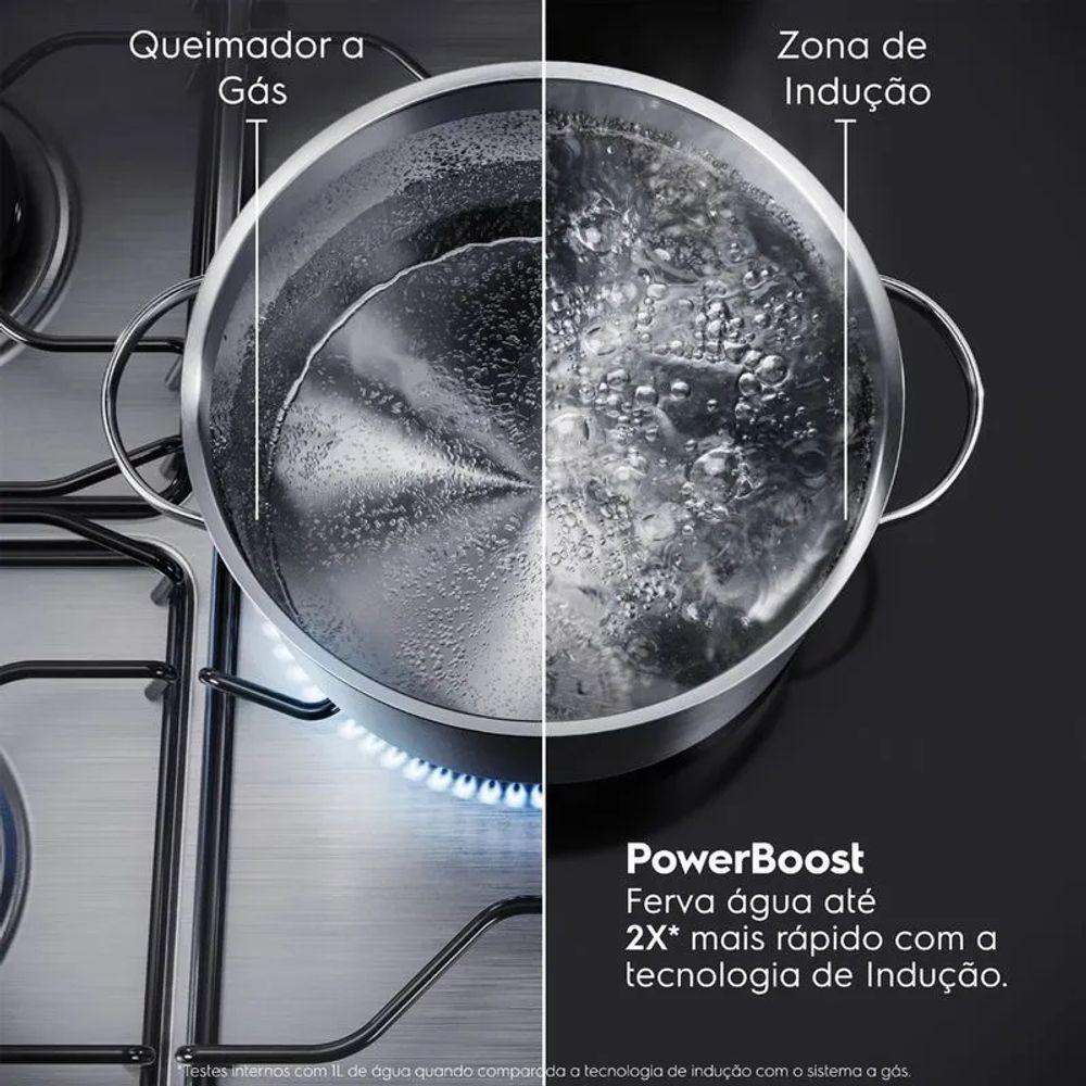 Cooktop 4 Bocas De Indução E A Gás Electrolux Híbrido 2 De Indução E 2 A Gás IE62H 220V - 5
