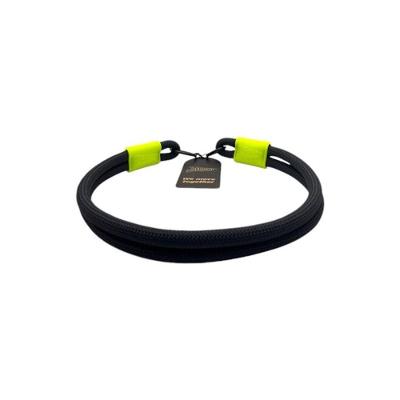 Coleira Resistente Dupla Preto E Verde 65cm - Estilo E Conforto Para Cães Ativos