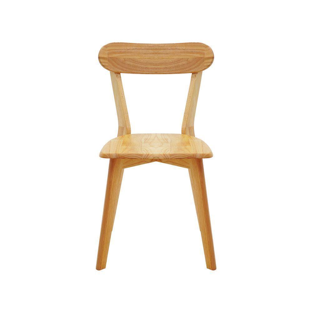 Cadeira De Jantar Em Madeira Maciça Resistente Natural - 2