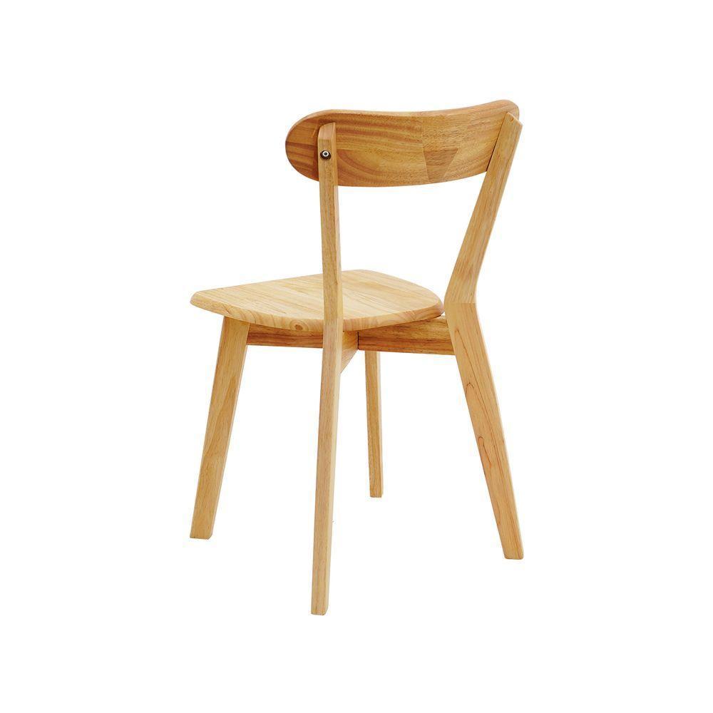 Cadeira De Jantar Em Madeira Maciça Resistente Natural - 5