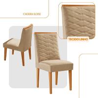 Conjunto Com 2 Cadeiras Mdf Eloise P/ Sala De Jantar Moderna Turim 07/naturale - 2