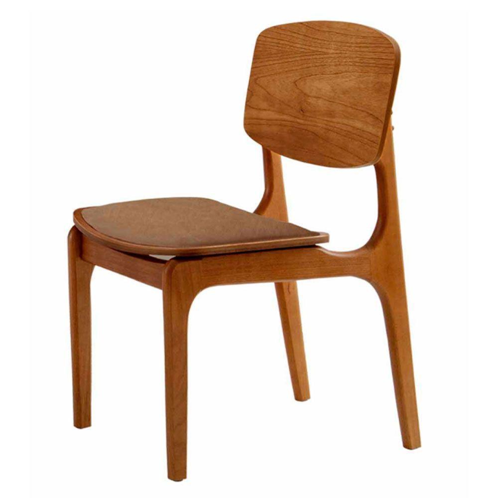 Conjunto Com 2 Cadeiras Malta Gold Moderna Mobília Star Caramelo Imbuia - 6