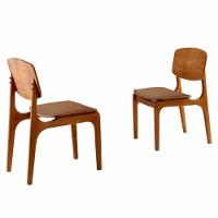 Conjunto Com 2 Cadeiras Malta Gold Moderna Mobília Star Caramelo Imbuia - 1