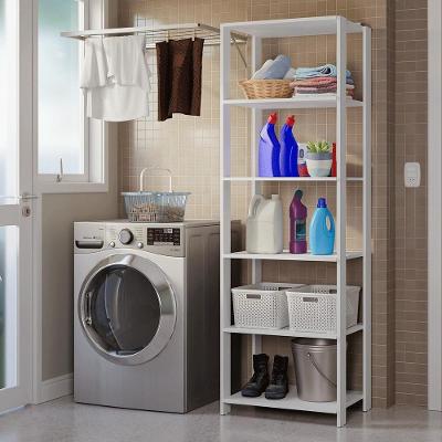 Estante Armário Multiuso Para Lavanderia 59cm Madesa Branco