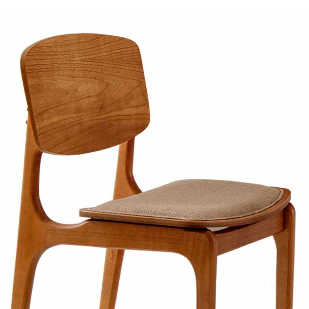 Conjunto Com 2 Cadeiras Malta Gold Moderna Mobília Linho Palha Cinamomo Imbuia - 7