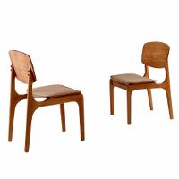 Conjunto Com 2 Cadeiras Malta Gold Moderna Mobília Linho Palha Cinamomo Imbuia - 1